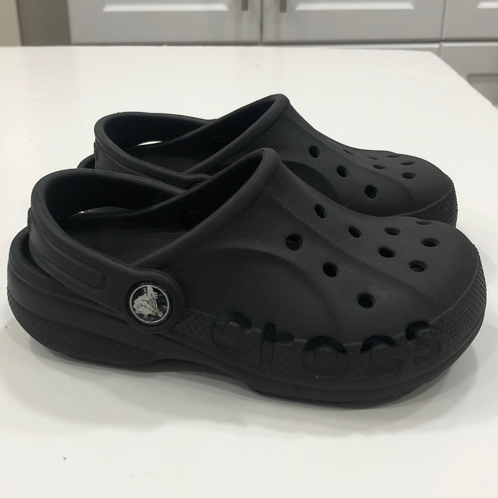 CROCS Kids Black Classic Clog Sandals